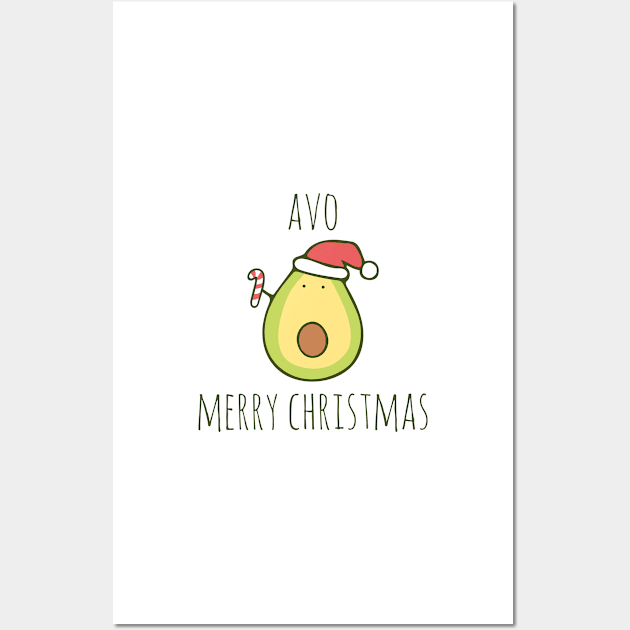 Avo Merry Christmas Wall Art by myndfart